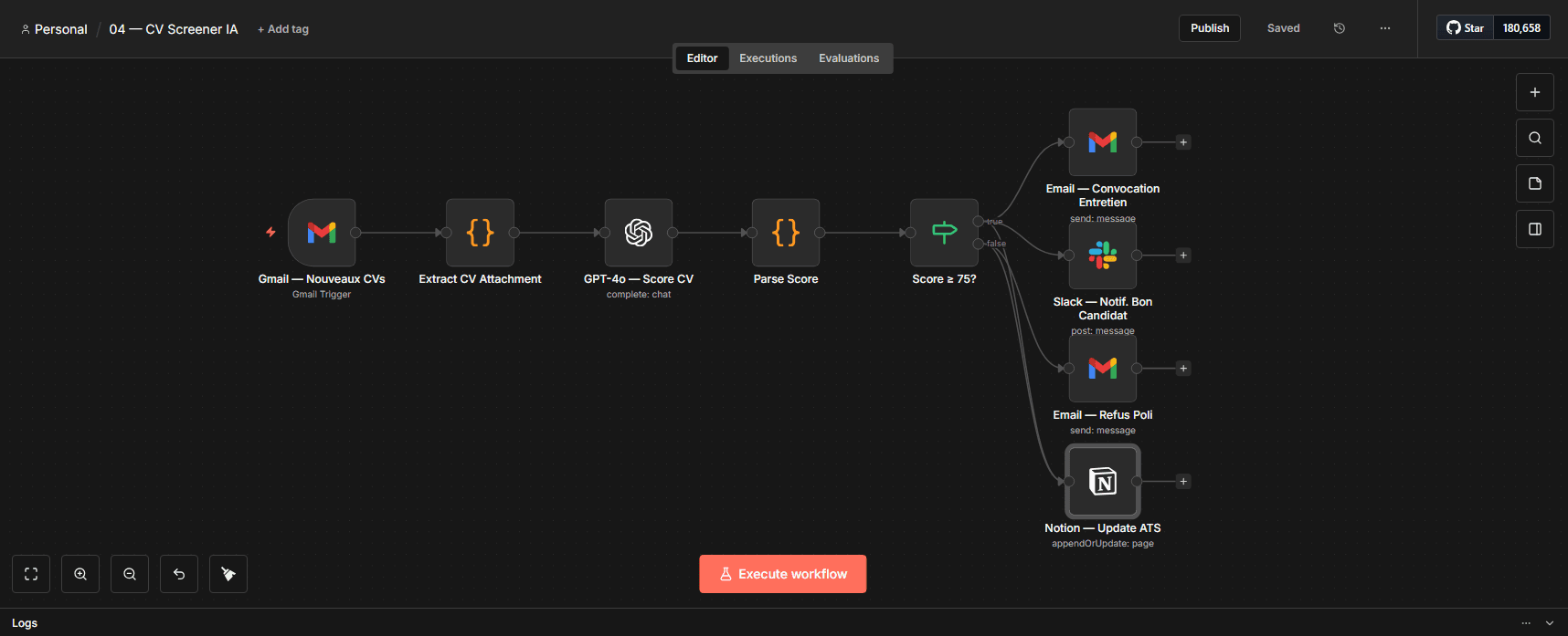CV Screener AI — view 1